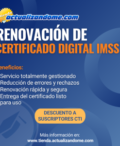 Renovación de Certificado Digital IMSS