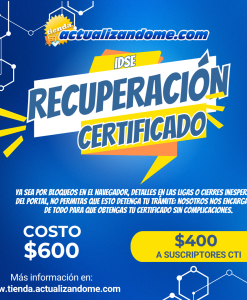 IDSE Recuperación de Certificado